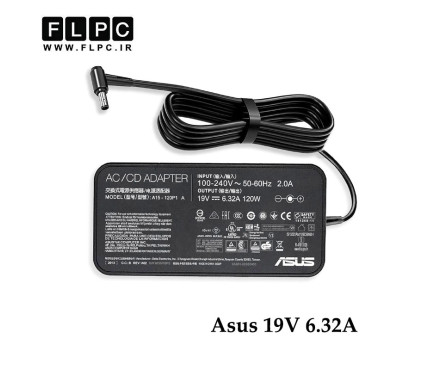 آداپتور لپ تاپ ایسوس Asus 19V 6.32A _4.5*3.0 زنبوکی سوزن دار