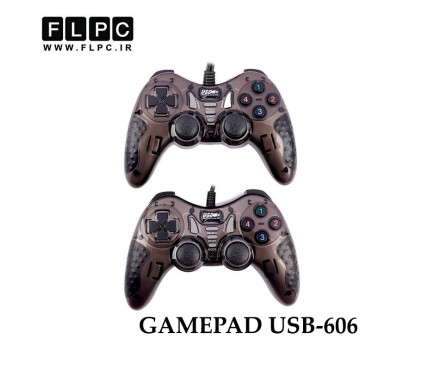 دسته بازي سيم دار دوبل شوکدار حرفه اي مدل USB-606