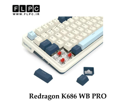 کیبورد گیمینگ ردراگون Redragon K686 WB PRO (EISA) سوئیچ قرمز