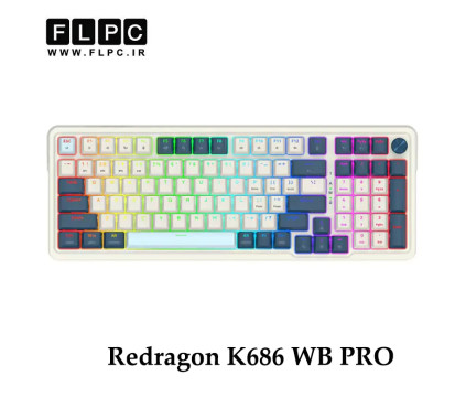 کیبورد گیمینگ ردراگون Redragon K686 WB PRO (EISA) سوئیچ قرمز