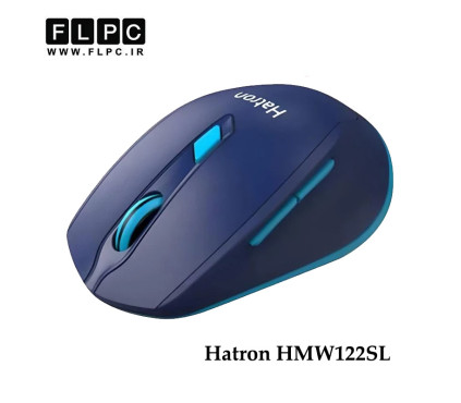 موس بی سیم هترون مدل Hatron HMW122SL سایلنت- آبی