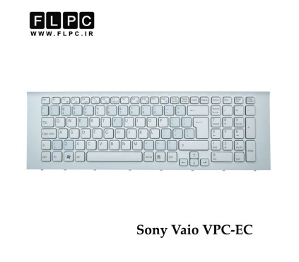 کیبورد لپ تاپ سونی Sony Vaio VPC-EC سفید- بافریم