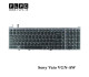 کیبورد لپ تاپ سونی Sony Vaio VGN-AW مشکی بافریم نوک مدادی