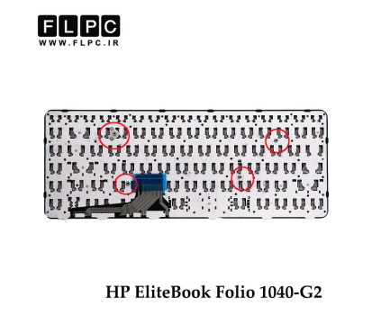 کیبورد لپ تاپ اچ پی HP EliteBook Folio 1040-G2 مشکی- اینترکوچک- بافریم