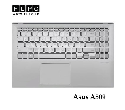 قاب دور کیبورد + کیبورد لپ تاپ ایسوس Asus A509 _Cover C دست دوم