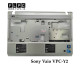 قاب دور کیبورد لپ تاپ سونی Sony Vaio VPC-Y2 _Cover C نقره ای- دست دوم