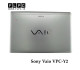 قاب پشت ال سی دی لپ تاپ سونی Sony Vaio VPC-Y2 _Cover A نقره ای- دست دوم