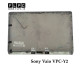 قاب پشت ال سی دی لپ تاپ سونی Sony Vaio VPC-Y2 _Cover A نقره ای- دست دوم