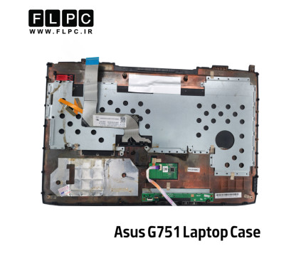 قاب دور کیبورد + کیبورد لپ تاپ ایسوس Asus G751 _Cover C مشکی- دست دوم