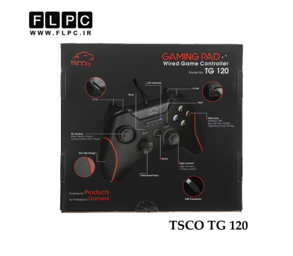 دسته بازی سیم دار دوبل تسکو مدل TSCO TG-120