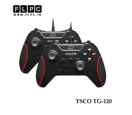 دسته بازی سیم دار دوبل تسکو مدل TSCO TG-120