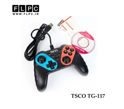 دسته بازی سیم دار تکی تسکو مدل TSCO TG-117