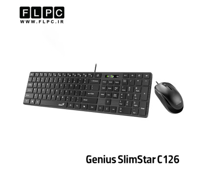 کیبورد و ماوس باسیم جنیوس مدل Genius SlimStar C126