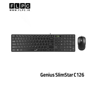 کیبورد و ماوس باسیم جنیوس مدل Genius SlimStar C126