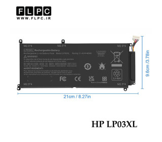 باتری لپ تاپ اچ پی HP LP03XL _3600mAh