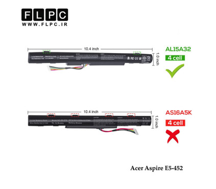 باتری لپ تاپ ایسر Acer Aspire E5-452 _2600mAh