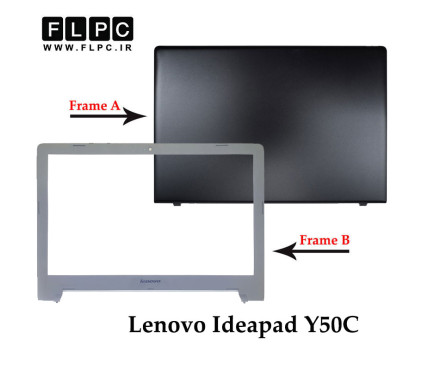 قاب پشت و جلو ال سی دی لپ تاپ لنوو Lenovo Ideapad Y50C _Cover A+B _Not 3D Webcam