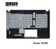 قاب دور کیبورد + کیبورد لپ تاپ ایسوس Asus A450 _Cover C + Keyboard مشکی