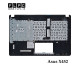قاب دور کیبورد + کیبورد لپ تاپ ایسوس Asus X452 _Cover C + Keyboard مشکی