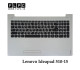 قاب دور کیبورد + کیبورد لپ تاپ لنوو Lenovo Ideapad 510-15 _Cover C + K.B نقره ای