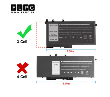 باتری لپ تاپ دل Dell Latitude E5491