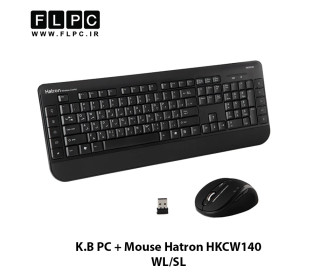 کیبورد و موس بی سیم هترون مدل HKCW140