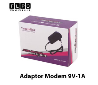 آداپتور مودم Venetolink مدل 9V-1A دو سر