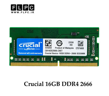 رم لپ تاپ 16 گیگ Crucial DDR4-PC4 (2666) CL19 _CB16GS2666.C8ET گارانتی یک ساله