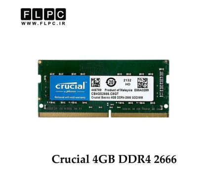 رم لپ تاپ 4 گیگ Crucial DDR4-PC4 (2666) CL19 _CB4GS2666.C8GT گارانتی یک ساله