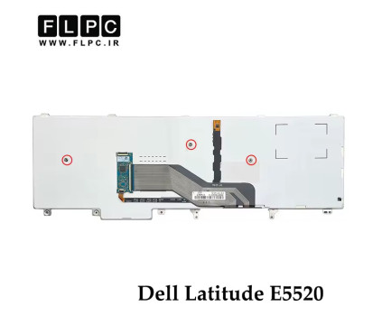 کیبورد لپ تاپ دل Dell Latitude E5520 مشکی- اینتر کوچک- بدون فریم- با بک لایت